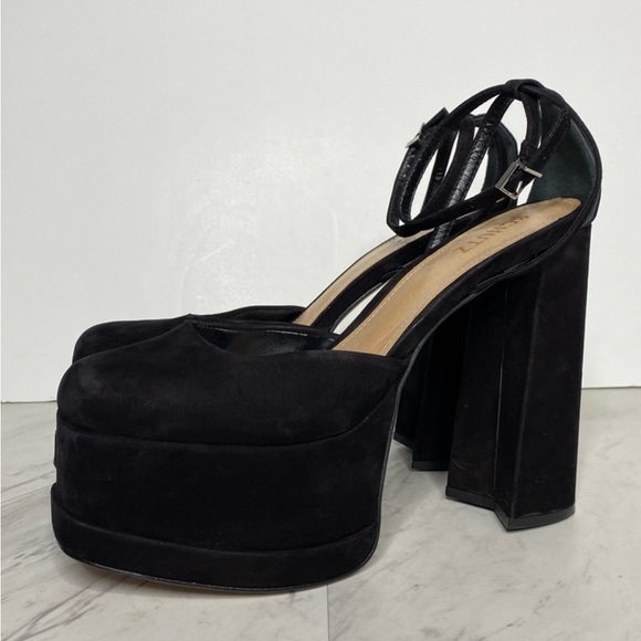 Schutz Luan Black Platform Pump, soft nubuck, 8 1/2 B - Picture 14 of 14